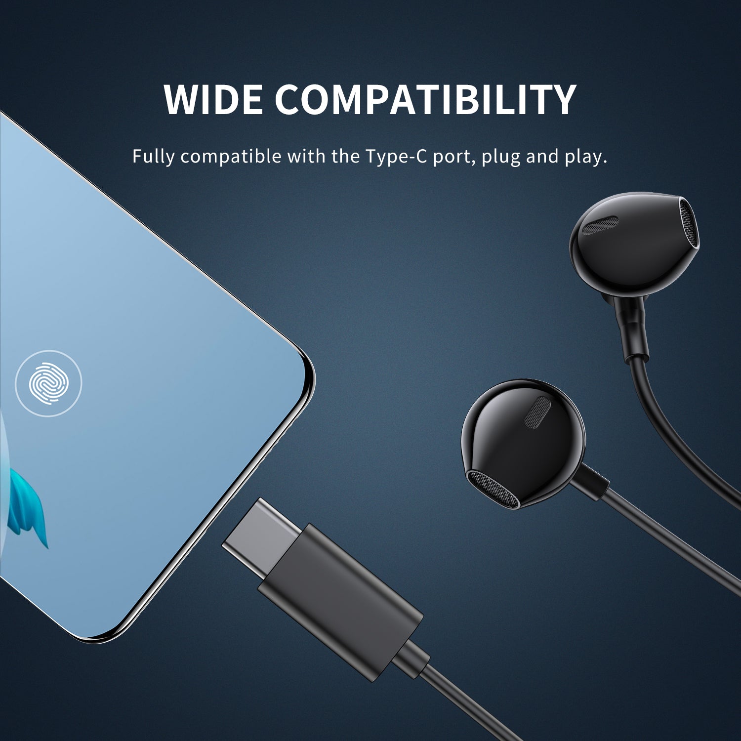 JOYROOM JR-EC03 Type-C Wired Earphone with Mic HiFi Stereo Sound Headphone for Live Broadcast Karaoke Gaming JOYROOM JR-EC03 Type-C Wired Earphone with Mic HiFi Stereo Sound Headphone for Live Broadcast Karaoke Gaming